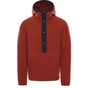 The North Face Orange Carbondale Fleece Hoodie Medium